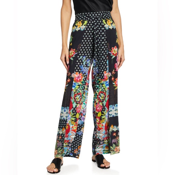 Johnny Was Pants - Johnny Was Dreamer Print Wrap Pants Women’s Size Medium
